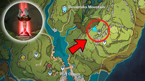 Sumeru Hidden Teleport Waypoint Devantaka Mountain Genshin Impact Youtube