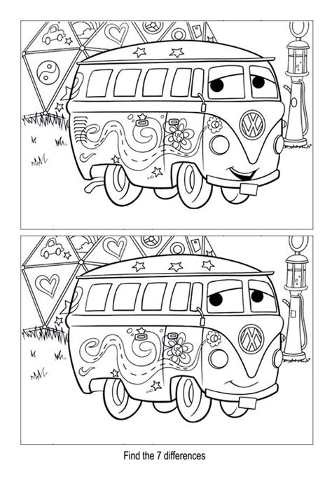 Carsmovie Find The Difference Pictures Fun Worksheets