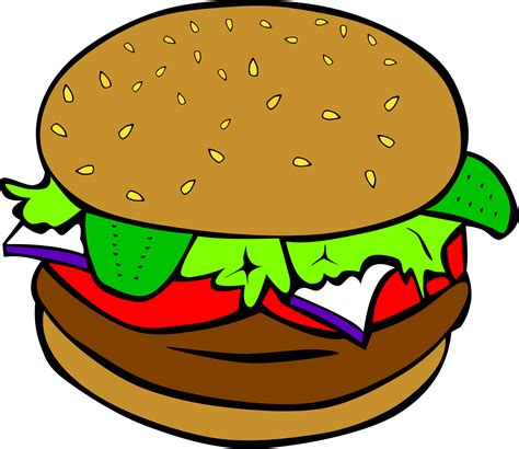 Arriba 199 Imagem Burger Clipart Transparent Background