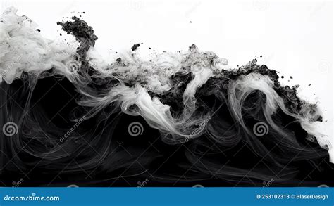 Black And White Smoke In 4k Background Texture Abstract Heavy Dense