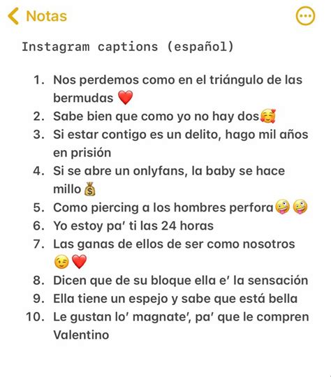 Instagram Captions Spanish Frases Para Biograf A De Instagram