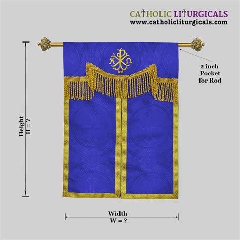 Dark Blue Tabernacle Curtain Veil With Pax Dark Blue Tabernacle