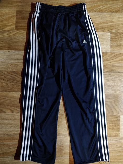 Adidas Mens Tracksuit Pants Trousers Training Navy Blue White Etsy