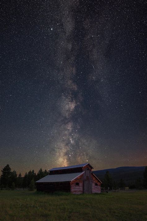 Milky Way Over An Old Barn In Rocky Mountain National Park 1 Photograph
