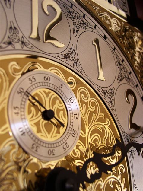 Time On A Grandfather Clock Stock Image Image Of Deadline Hand 1081619