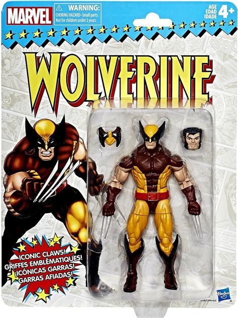 Marvel Legends Vintage Retro Series Wolverine Action Figure Walmart