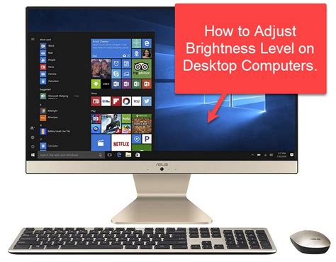 How To Adjust Brightness In Desktop Computer Simple Way