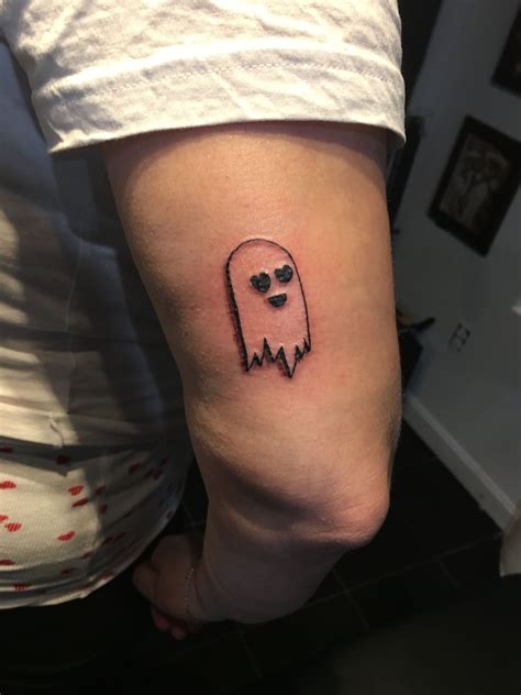 Ghost tattoo, emoji tattoo, love tattoo | Emoji tattoo, Ghost tattoo, Love tattoos