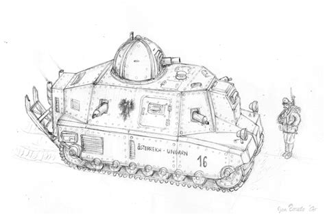 Military vehicles coloring pages at getdrawings free. WW1 medium tank concept 01 by JanBoruta on DeviantArt