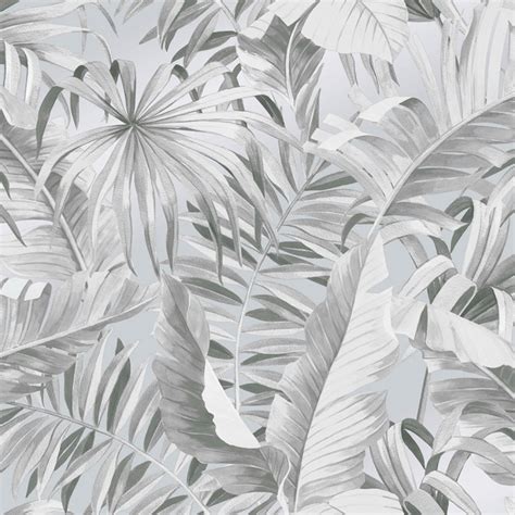 Palma Tropical Wallpaper Grey Wallpaper From I Love Wallpaper Uk