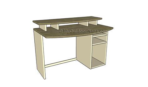 Then choose a mockup that can cater to your needs and help you improve it displays a simple desktop design placed on a desk, surrounded by other objects. Computer Desk Plans | MyOutdoorPlans | Free Woodworking ...