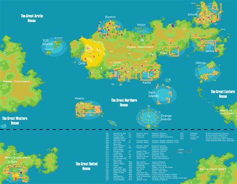 Official Pokemon World Map