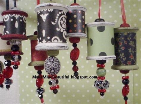 Reclaimed Spool Ornaments By Make Mine Beautiful So Adorable Xmas