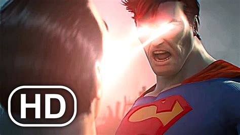 Superman Kills Black Adam With Heat Vision Scene 4k Ultra Hd Action