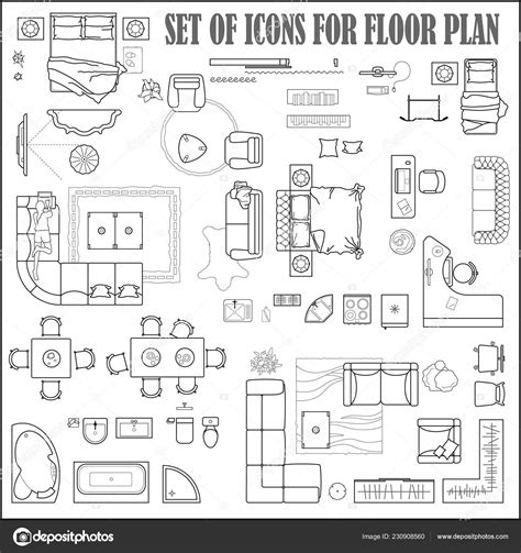 Floor Plan Symbols Free Vector Floor Roma