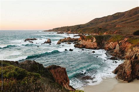 Monterey Beach At Sunset By Ellie Baygulov Stocksy United