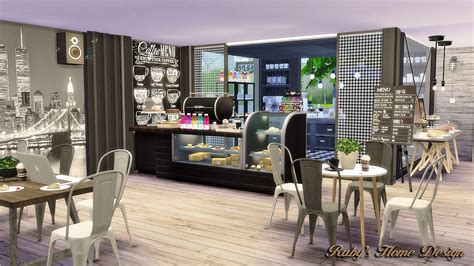 Rubys Home Design Sims4 Container Coffee Shop