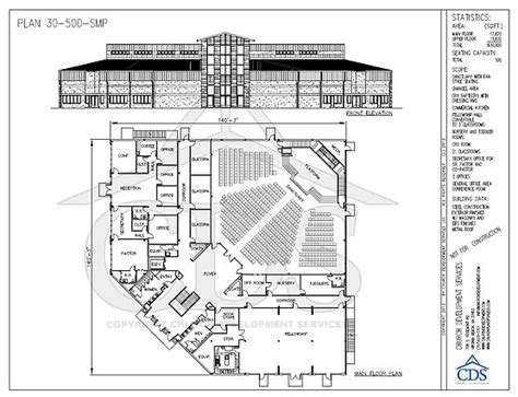 Church Floor Plans 30 40 K Square Feet Church Building Plans