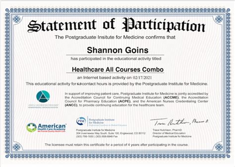 My Certifications And Educational Background Shannon Goins Clt