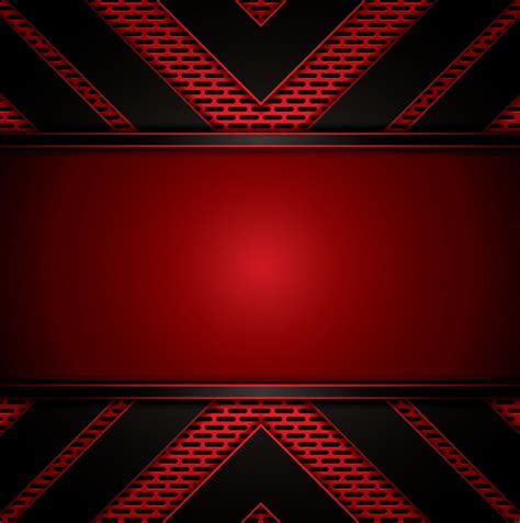 Metallic With Red Background Vector 03 Free Download