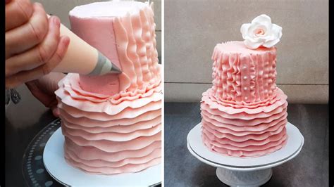 Youtube Cake Decorating Buttercream Cake Decorating Easy Tip Technique Fast Idea Cake Decor