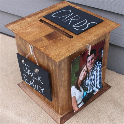 Bring the fun to your wedding card box. New Rustic Wedding Card Box from The Perfect Card Box is a ...