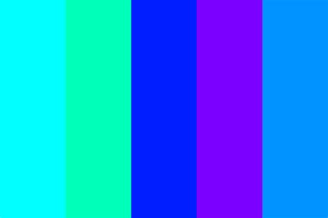 Neon Aqua Color Palette
