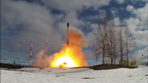 Russia Tested Its New Son Of Satan Icbm Liquid Fueled Youtube