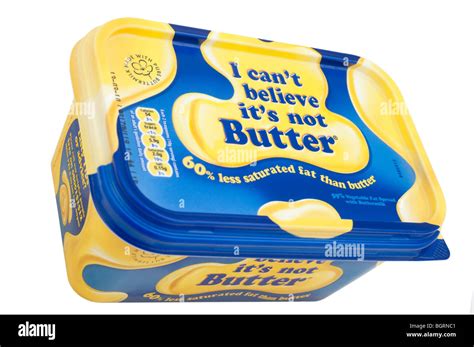 Tub Of I Cant Believe Its Not Butter Margarine Stock Photo Alamy