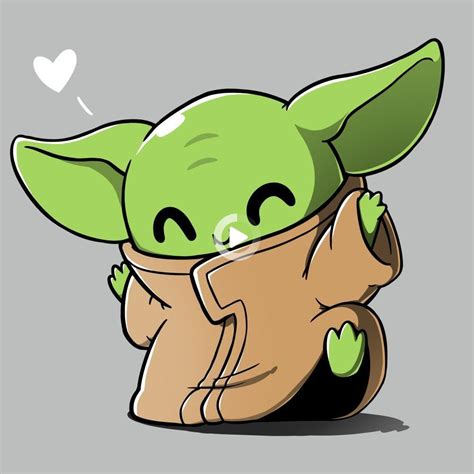 Baby Yoda Cartoon Wallpapers Posted By Samantha Peltier