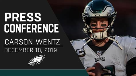 Carson Wentz Excited About Eagles Matchup Vs Cowboys Eagles Press