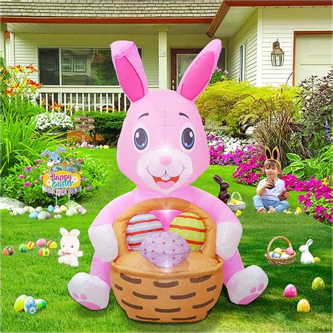 kalolary 6ft easter inflatables outdoor decorations easter outdoor decoration blow up