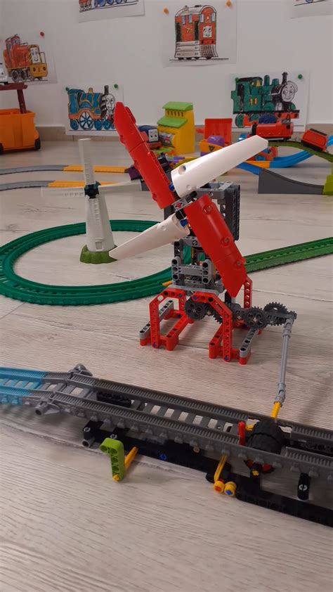 This Chad Make A Windmill For His Kids Using Lego Technic Rlego