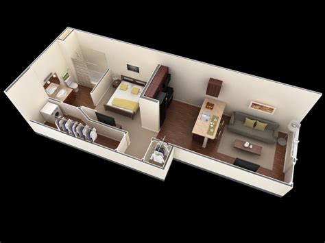 bedroom houseapartment plans