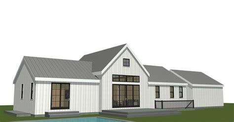 Post And Beam Single Level Plan The Wildwood Barn Style House Plans