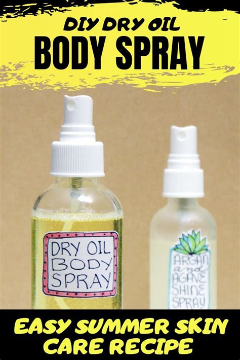 Dry Oil Body Spray Recipe With Your Favorite Custom Scent Body Spray