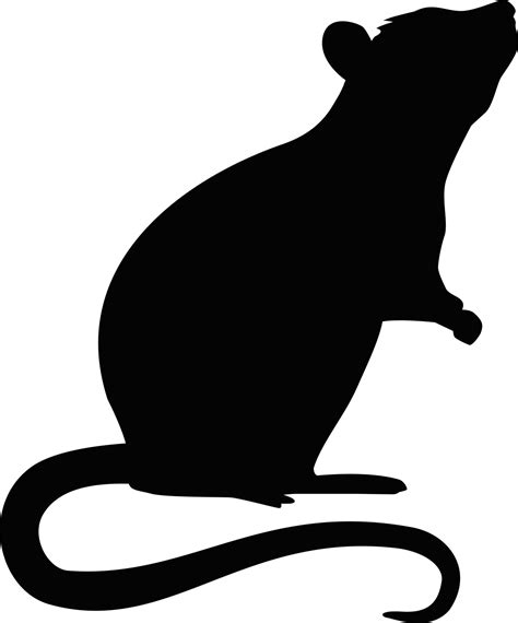 Rat Mouse Rodent Transparent Rat Silhouette Png Clipart Full Size