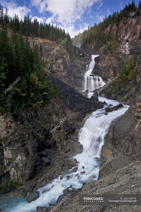 White Falls On Mount Robson Mount Robson Provincial Park Thompson
