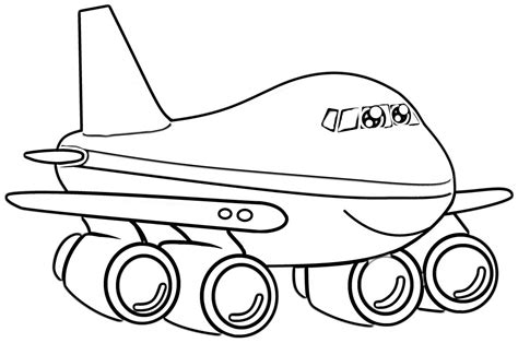 10 Free Airplane Coloring Pages For Kids