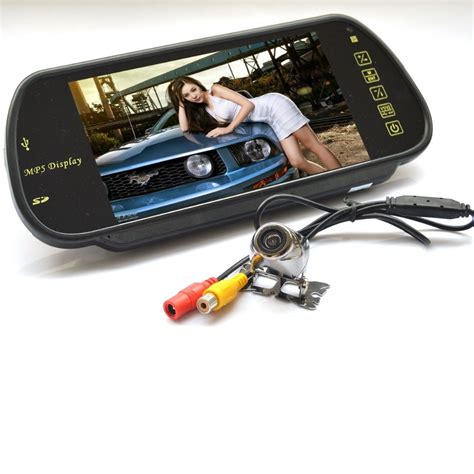 7 Car Tft Lcd Monitor Mirror And Special Reverse Car Rear View Backup