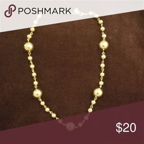 banana republic gold beaded necklace gold bead necklace beaded necklace gold beads