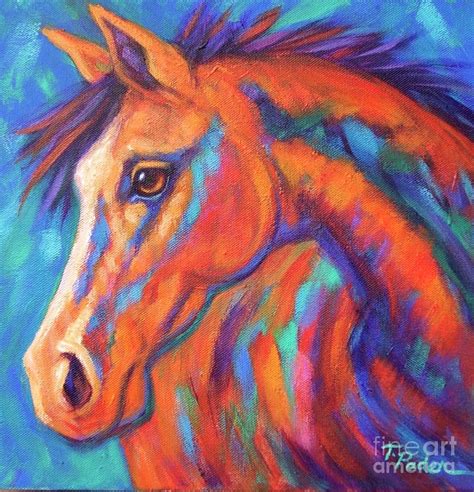 Pretty Little Filly Painting By Theresa Paden Fine Art America