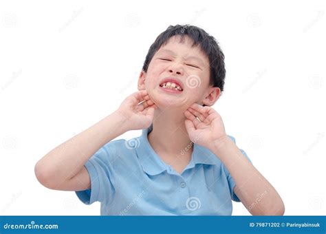 Young Boy Scratching His Face Stock Photo Image Of Dermatitis