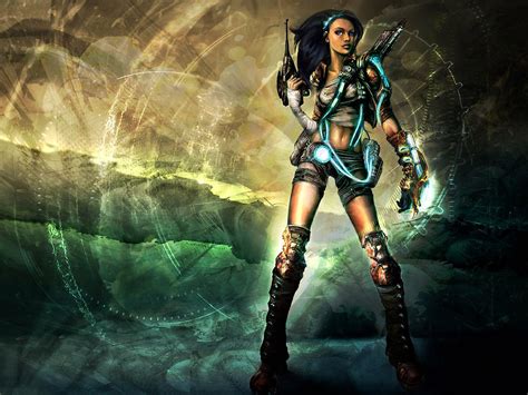 Free Download Warrior Girl Fantasy Desktop And Mobile Wallpaper