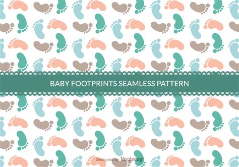 Free Baby Footprints Seamless Vector Pattern 101578 Vector Art At Vecteezy