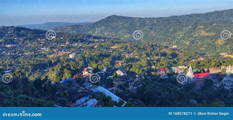 Indian State Of Assam Beautiful Village In Mountain Stock Image