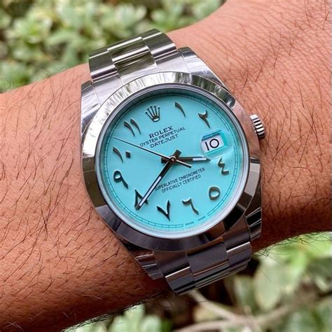 Fs Rolex Datejust 41mm Ref 126300 Custom Tiffany Blue Arabic Dial