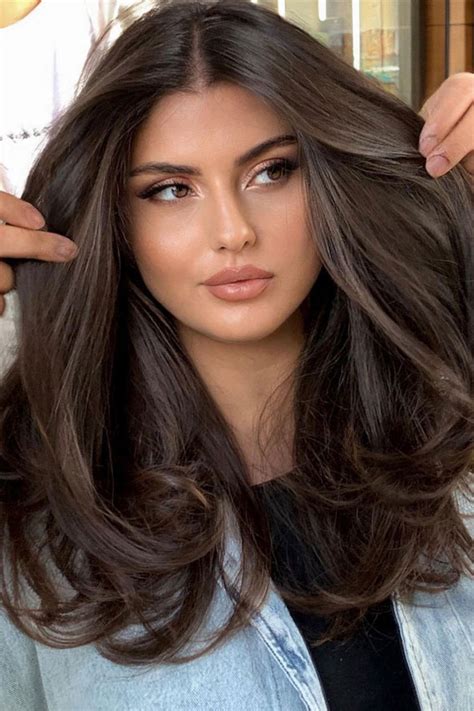 25 Best Haircuts For Round Faces Middle Part Long Layers 1 Fab Mood