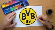 How to draw the Borussia Dortmund logo - Wie zeichnet man das Borussia ...