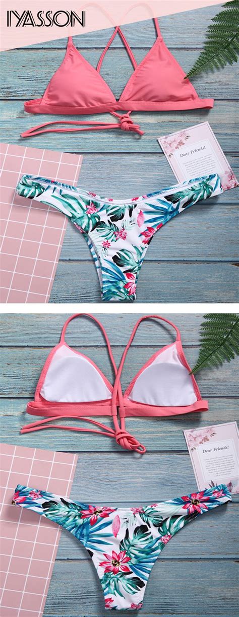 Floral Bikini Set Vacation Wear Beach Holiday Inevitable Swimsuits